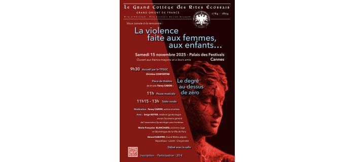 Rencontre : "La violence faite aux femmes et aux enfants". Cannes, 15 novembre 2025
